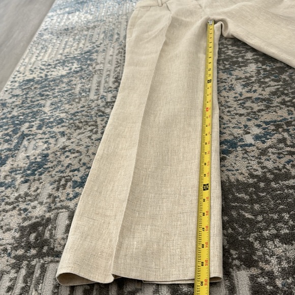 Banana Republic Palma straight-leg linen pants | Natural/Beige | Size 2 - Picture 8 of 13